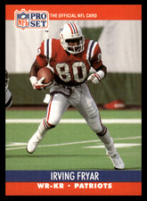 1990 Pro Set Irving Fryar #576 New England Patriots NFL Football Base Set