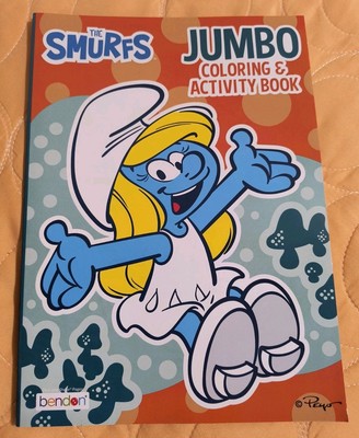 The Smurfs Jumbo Coloring & Activity Book with Tear and Share Pages    ship!