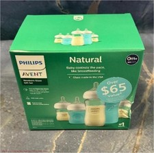 Philips Avent Glass Natural Bottle Response Nipple Baby Set - 7pc SEE DETAILS