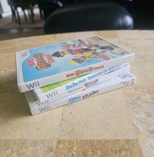 4 Games Lot Nintendo Wii African Safari ZhuZhu Big Beach Sports U Draw Studio