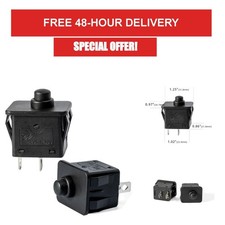 2 Pack 12V 6V 2 Pin Foot Pedal Switch for Kids Ride On Cars