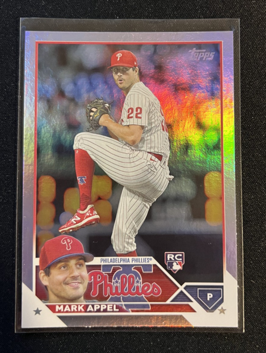 2023 Topps Series 1 #259 Mark Appel Philadelphia Phillies Rainbow Foil (RC)