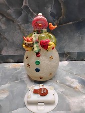 Light Up Snowman Figurine Christmas Holiday Decor Winter Decoration Tested
