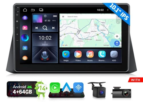 CAM+DVR+Android Auto 14 10.1" for 2008-2012 Honda Accord Car Radio Apple CarPlay