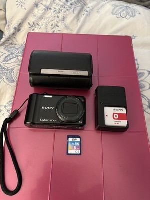 Sony CyberShot DSC-HX5V-Y2K VIBE 10.2 MP Dig Camera-SD Card-Charger & Case-Exc