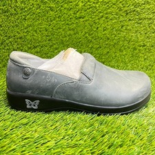 Alegria Keli Oiled Ash Womens Size 9 Gray Walking Slip On Professional Shoes