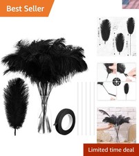 80 Pcs Ostrich Feathers Bulk for Vase Large Natural Ostrich Feathers 8-12inch...