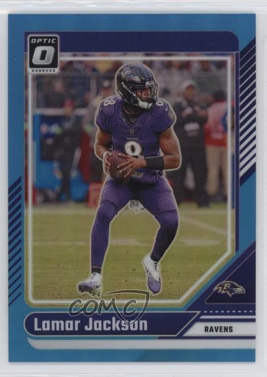 2024 Panini Donruss Optic Aqua Prizm 240/299 Lamar Jackson #13 04uh