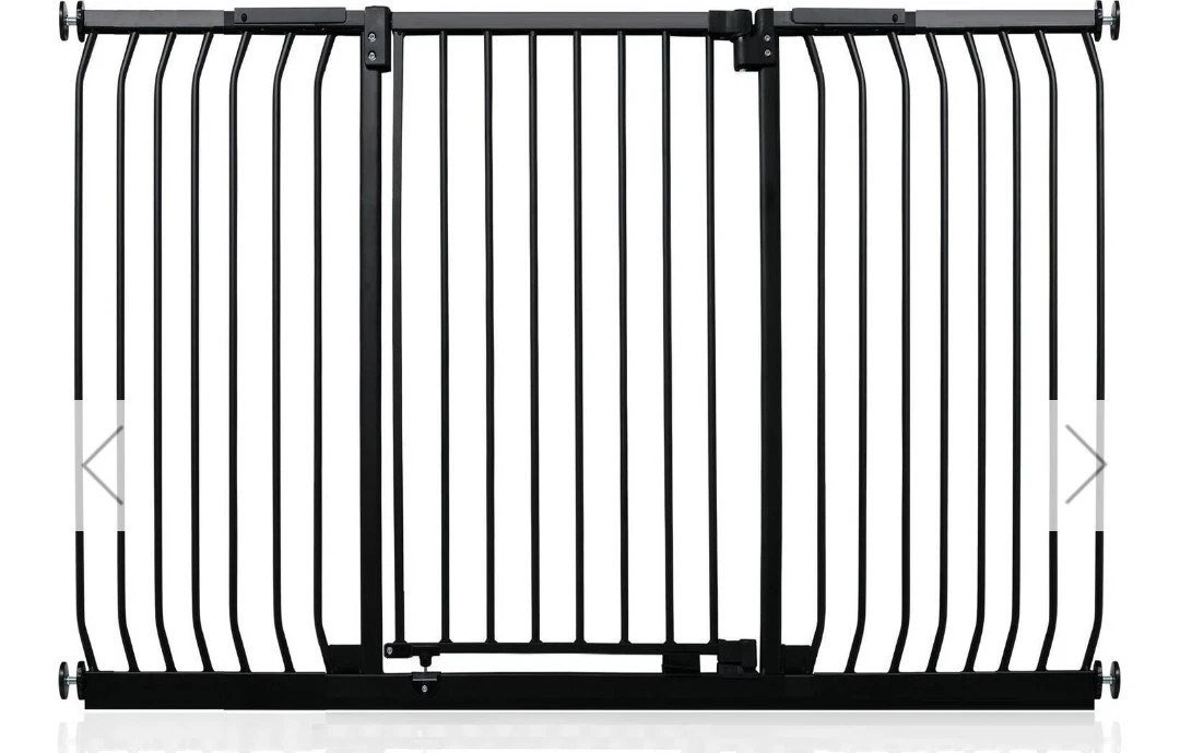 Extra Tall Elite Pressure Baby Gate - Matt Black / 161cm - 170cm