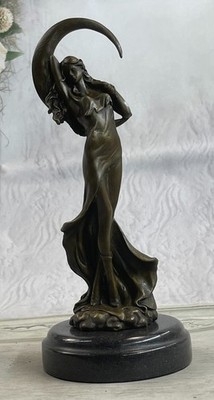 Venus Under the Moon Art by Moreau Sculpture Figurine Hot Cast Bronze Decor