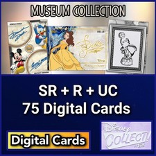 Topps Disney Collect Museum Collection SR+R+UC 75 Cards