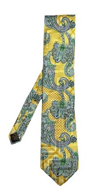 ROBERT TALBOTT BEST OF CLASS vintage Paisley Detailed Tie Hand-made In USA NWOT