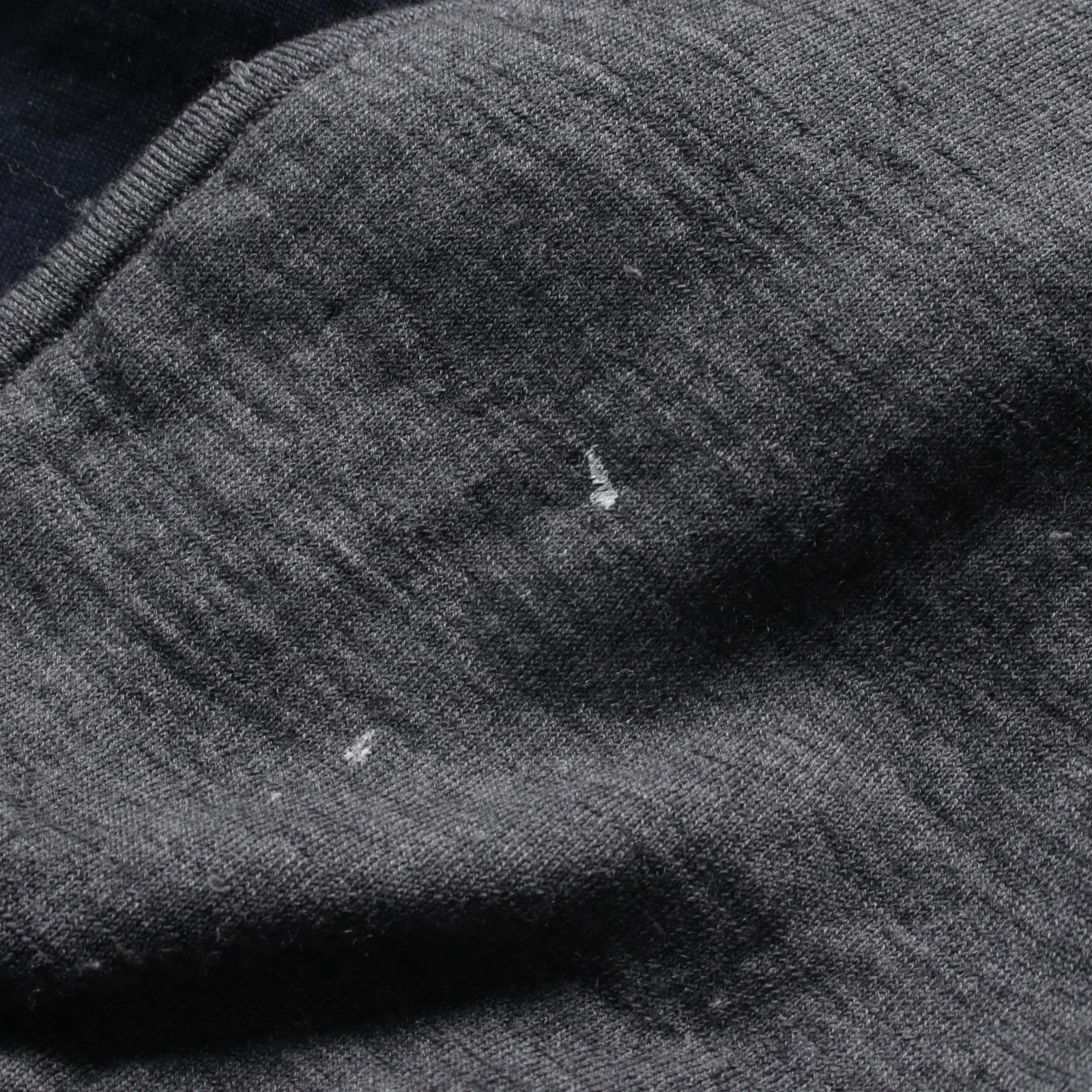 HERMÈS 【Tops】HERMES felpa con cappuccio zip lana cashmere grigio Hermes buona dal Giappone usata