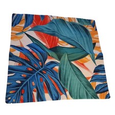 Tropical Bright Plant Leaves 18" Square Throw Pillow Cover Zip Closure Abstract