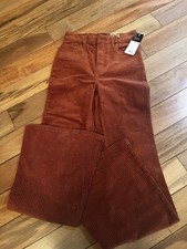 Lee Cords Flare Corduroy Pants Sweet Maple Vintage Modern Size 24 New Free Ship