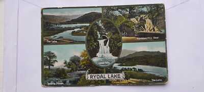 Antike Postkarte, Rydal Lake, Morecambe, 1916, Malton, verschickt