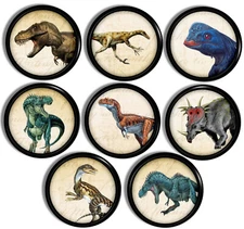 Dinosaur Furniture Knobs Jurassic World Kids Drawer Pull T-Rex Raptor Handles