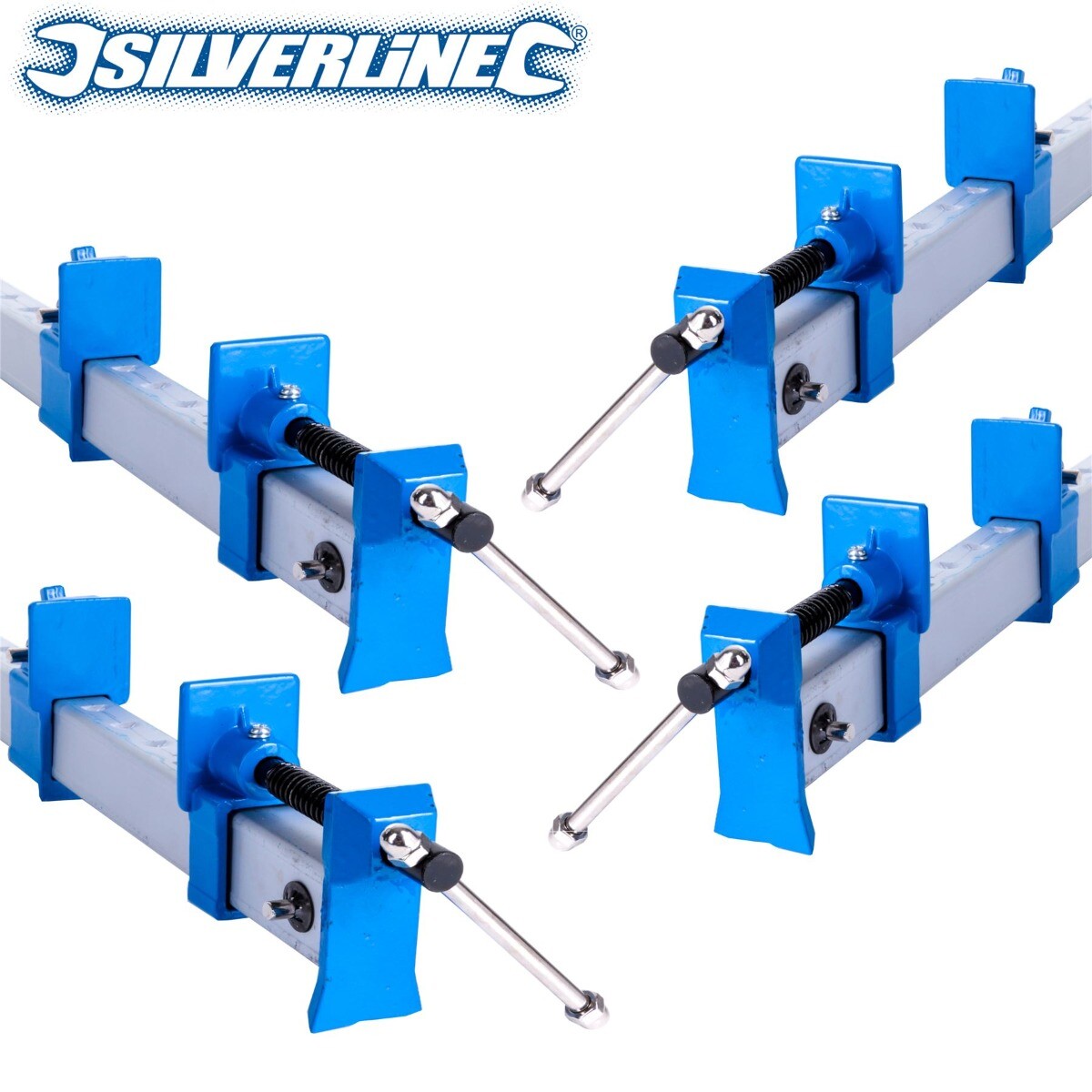 4x EXTRA LONG 1200mm SASH CLAMPS Metal Cramp Woodwork Bench/Joiner/Laminate Beam eBay