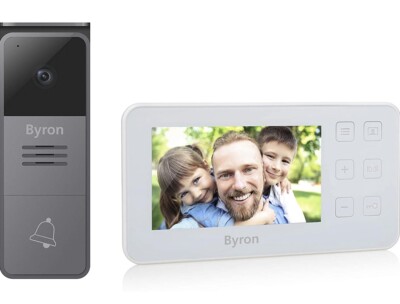 Byron DIC-24512 Video Türgegensprechanlage mit 4,3  Display, 2-Draht Instal. OvP