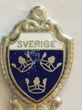 Vintage Souvenir Spoon Collectible Sverige Sweden