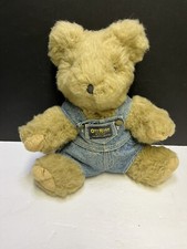 Vintage Oshkosh Bgosh Plush Teddy Bear Overalls 1992 Soft Toy