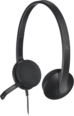 Logitech H340 USB-Headset, Stereo, USB-Headset für Windows und Mac - Schwarz UK