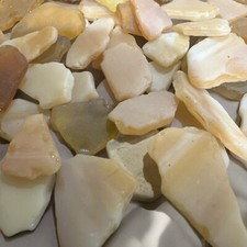 Bulk Yellow/Brown Sea Glass Lot, 50 Pieces 35