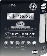 Allerease Platinum Zip-Off Top Mattress Protector, Queen
