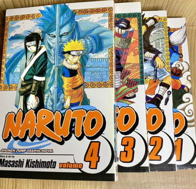 Naruto Volumes 1 2 3 4 English Language Shonen Jump Viz Manga | eBay