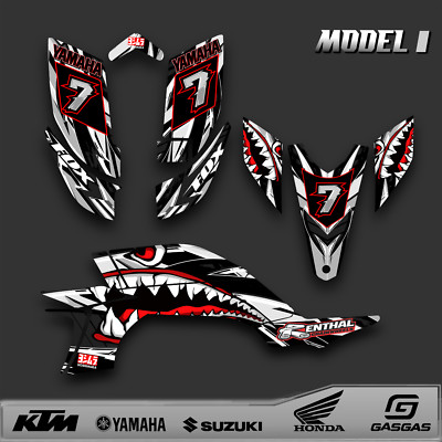 Custom Yamaha YFZ450 Graphics 2004-2012 Carb Quad Stickers Decals Kit
