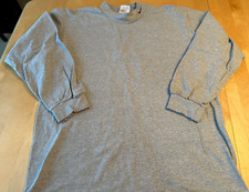 NIKE USA MADE MOCK NECK MENS SZ L EMBROIDERED CHECK SWOOSH LS SHIRT USA MADE