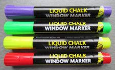 Coloured Bowls Chalk Pens - Easy Wipe Off / Indoor Outdoor Bowls