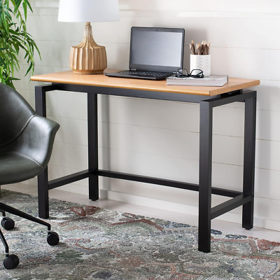 Modern Farmhouse Natural/Black Desk - Home Collection