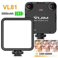 VIJIM VL81 LED Video Light 3200-5600K, 850LM, 3000mAh Mini Vlog Fill Light