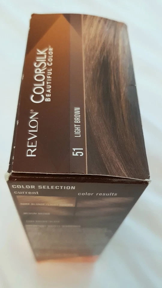 Tintura de cabelo permanente Revlon Colorsilk | 51 marrom claro NOVO  - Imagem 3 de 4