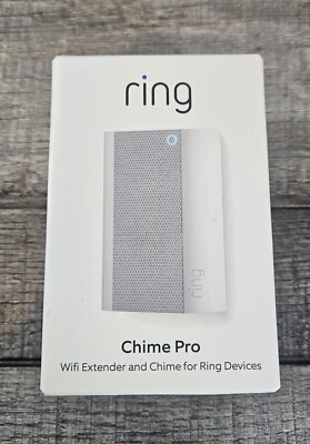 Ring Chime Pro Wi-Fi Extender for Smart Doorbell White (8AC1PZ