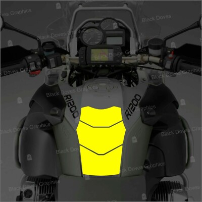 Black Doves Graphics Adesivo Resinato Protezione Serbatoio Per BMW R 1200 GS (2004-2007) – 280x180mm + 6 Adesivi Omaggio