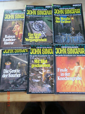 14 x JOHN SINCLAIR - 1. Auflage - ab Band 365 Bastei Verlag guter Zustand 1/ 1-2