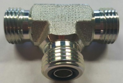 FS2603-12-12-12, Face Seal, Hydraulic, Fitting, MFS - MFS - MFS Tee