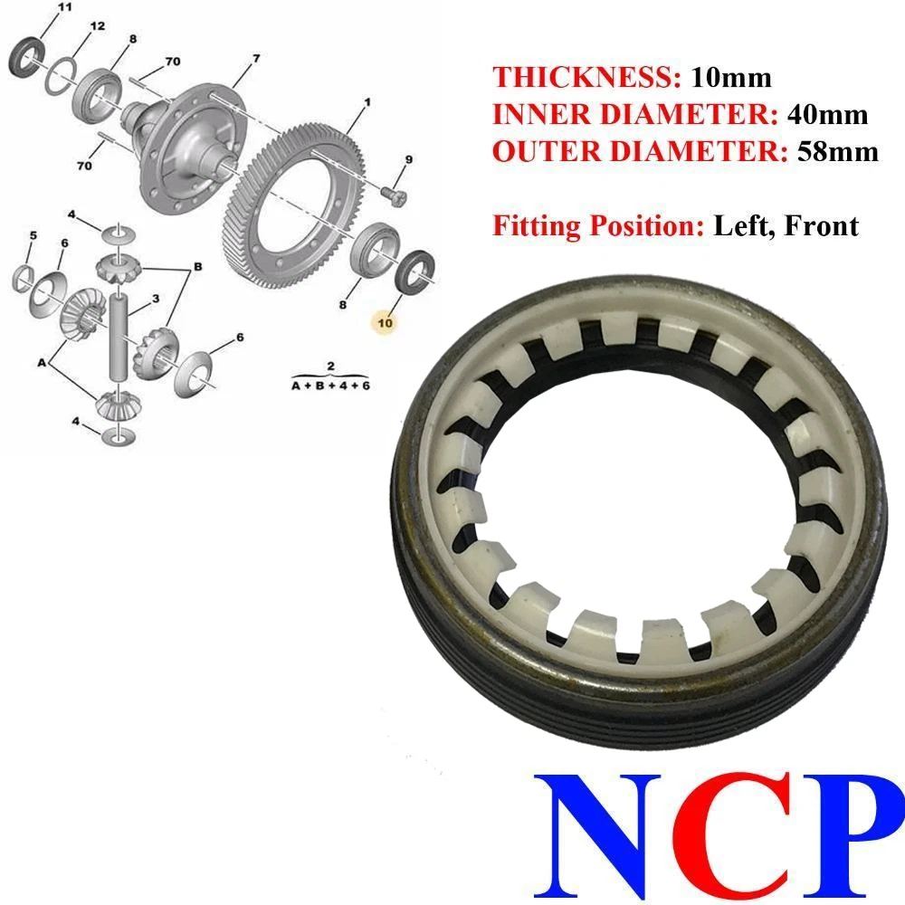 PEUGEOT FIAT CITROEN NEAR SIDE LH GEARBOX DRIVESHAFT OIL SEAL  