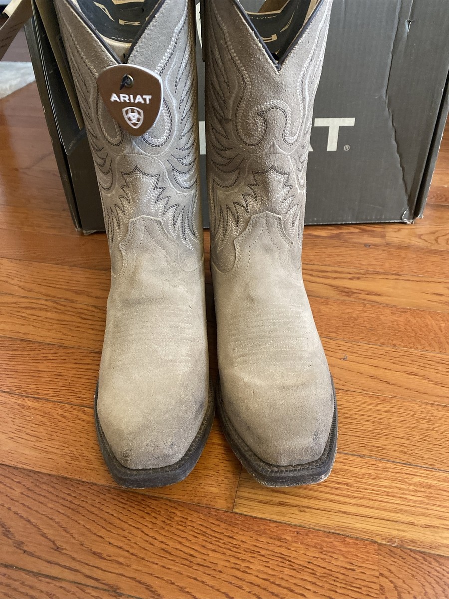 Ariat: CIRCUIT HIGH STEPPER WESTERN BOOT 11/BURNED GREY SUEDE/D/MEDIUM Ariat® Men main image 3