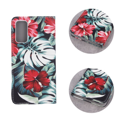 FÜR APPLE IPHONE 13 PRO MAX - BOOK TRENDY Handy Tasche Hülle Case ROTE BLUME