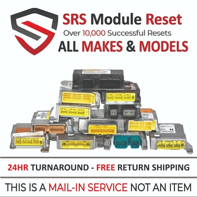       ANY SRS MODULE RESET CRASH DATA CLEAR CODES - ALL MAKES MODELS