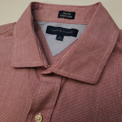 Tommy Hilfiger Hemd 17 32 33 fällt aus wie XL (kürzere Ärmel 32,5'') Slim