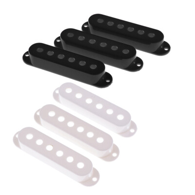 2 Sets Single Coil SSS Pickup Cover für  ST Squier SQ E Gitarre