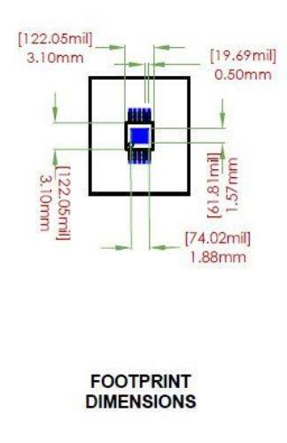 MSOP-10 Breakout Board (3.1 x 3.1 mm, 0.5 mm) - Picture 4 of 5
