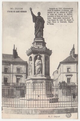 CPA 21 DIJON Statue des Heiligen Bernhard Nr. 36