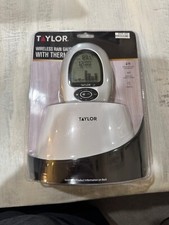 Taylor Wireless Rain Gauge W/ Thermometer NIB