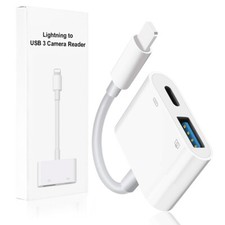  Apple MFi Certified USB A Female Card Reader Camera OTG Adapter for iPhone/iPad