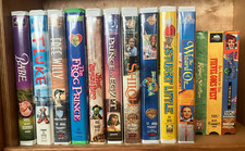 Lof of 14 Children's VHS Tapes - 1 Owner - Babe, Free Willy, Space Jam - TESTED